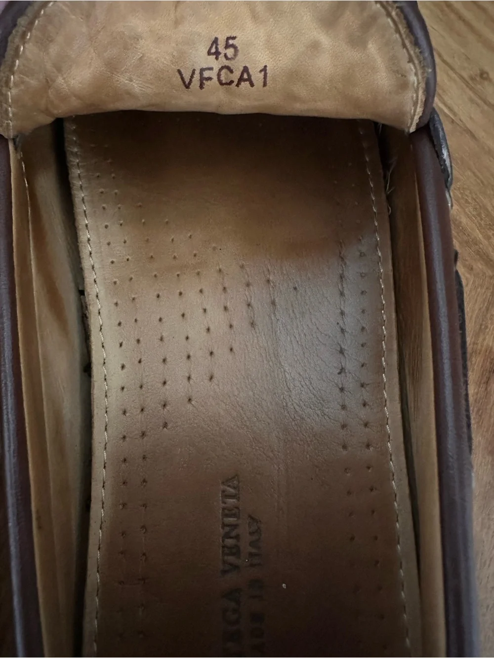 Bottega Veneta Brown Intrecciato Woven Leather Driving Loafers SZ 45 Luxury EUC
